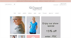 Desktop Screenshot of gloapparel.com