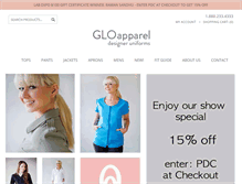 Tablet Screenshot of gloapparel.com